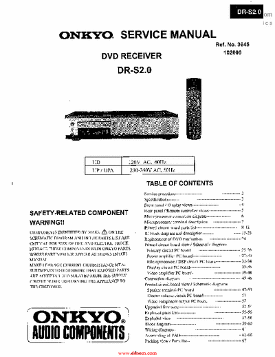 onkyo DR-DR-S2.0 onkyo  DR-DR-S2.0 service manual